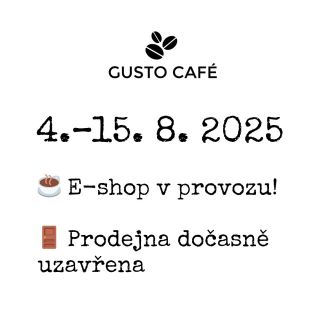 ✨ Omezený provoz v pražírně 4. - 15. 8. ➡️ E-shop funguje, ale dodací lhůty se můžou prodloužit o 1–2 dny. ➡️ Prodejna...